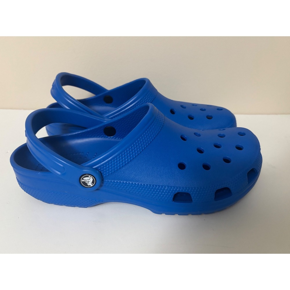 Crocs Classic Clog Royal Blue Mens 10 Womens 12 Water Friendly Comfort Shoes